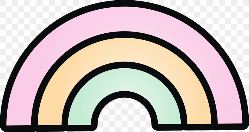 Arch, PNG, 2999x1591px, Cute Rainbow, Arch, Paint, Watercolor, Wet Ink Download Free