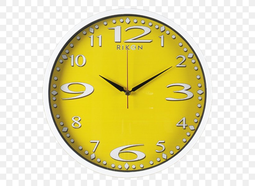 Clock Font, PNG, 599x600px, Clock, Home Accessories, Wall Clock, Yellow Download Free