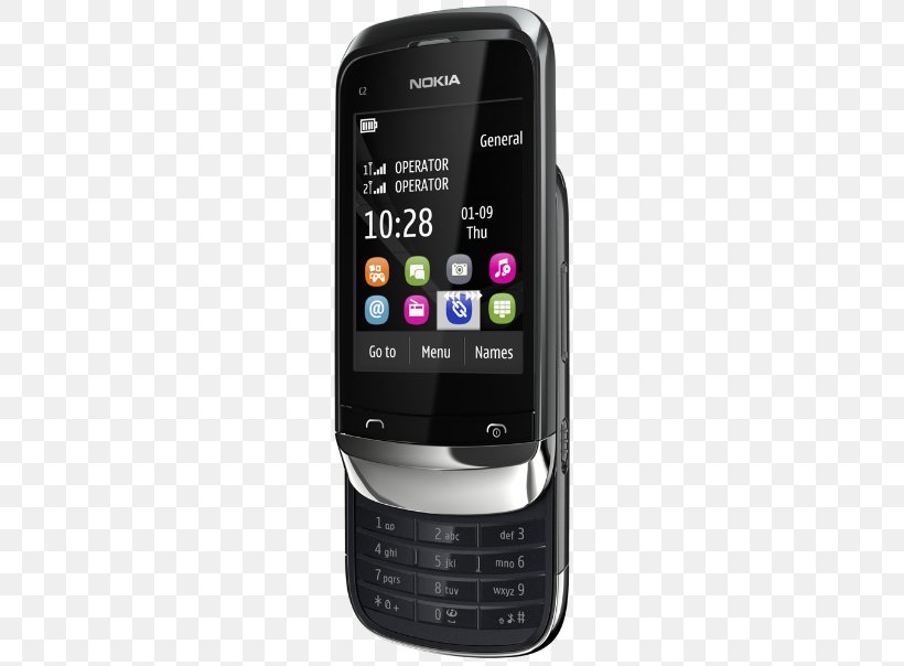 Feature Phone Smartphone Nokia C2-02 Nokia C2-00 Nokia Asha 302, PNG, 604x604px, Feature Phone, Cellular Network, Communication Device, Dual Sim, Electronic Device Download Free