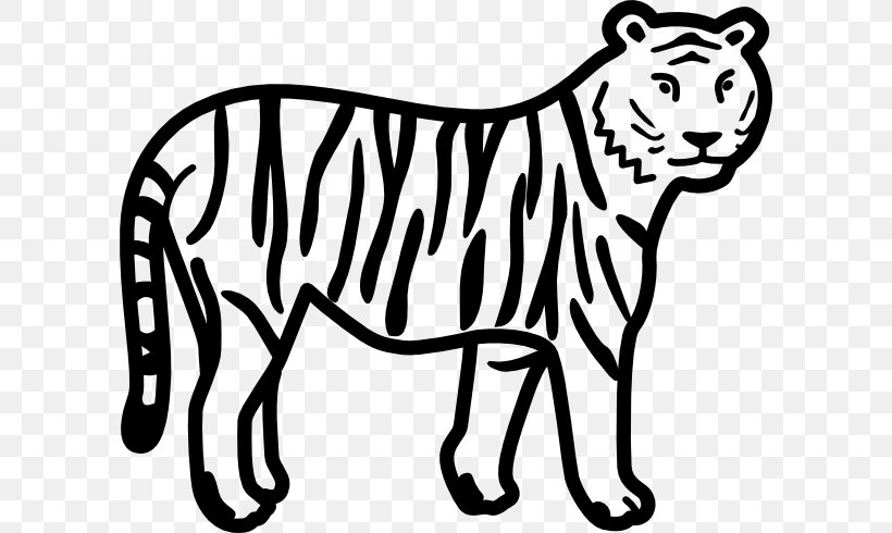 Bengal Tiger Black And White White Tiger Black Tiger Clip Art, PNG, 600x490px, Bengal Tiger, Animal Figure, Area, Artwork, Big Cats Download Free