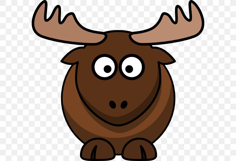 Elk Moose Cartoon Deer Clip Art, PNG, 600x559px, Elk, Antler, Cartoon, Deer, Drawing Download Free