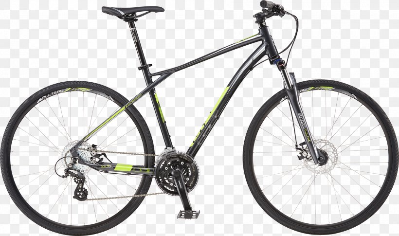 Hybrid Bicycle GT Bicycles Mountain Bike City Bicycle, PNG, 1800x1066px, Bicycle, Automotive Exterior, Automotive Tire, Bicycle Accessory, Bicycle Drivetrain Part Download Free