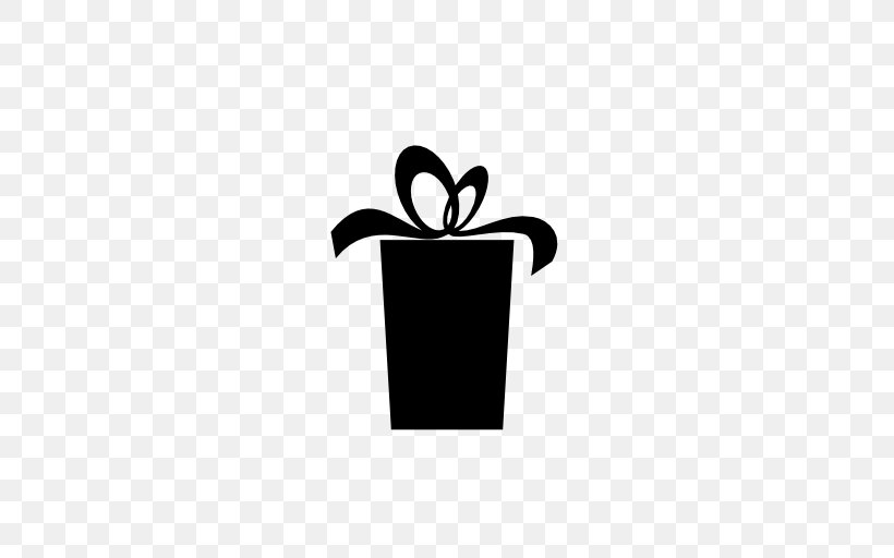 Gift Ribbon Box Silhouette, PNG, 512x512px, Gift, Black, Black And White, Box, Christmas Download Free