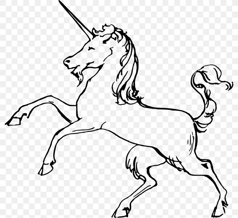 Unicorn Drawing Clip Art Coloring Book Image, PNG, 788x750px, Unicorn, Animal Figure, Art, Blackandwhite, Cartoon Download Free