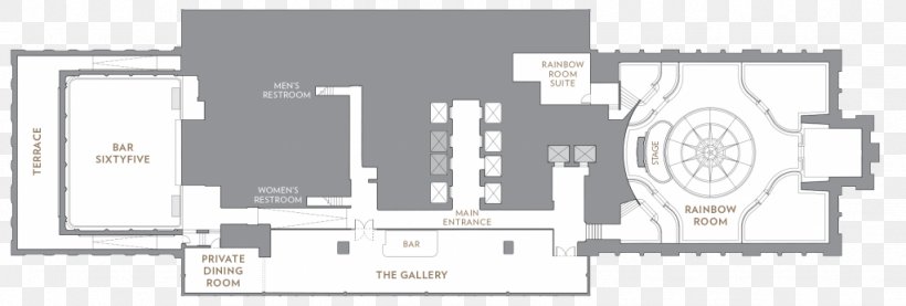 Bar Sixtyfive At Rainbow Room Rockefeller Center Floor Plan Png