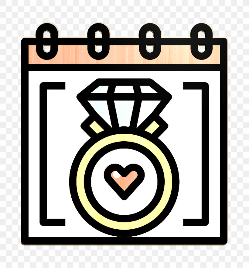 Wedding Icon Wedding Date Icon, PNG, 1082x1162px, Wedding Icon, Line, Symbol, Wedding Date Icon, Yellow Download Free