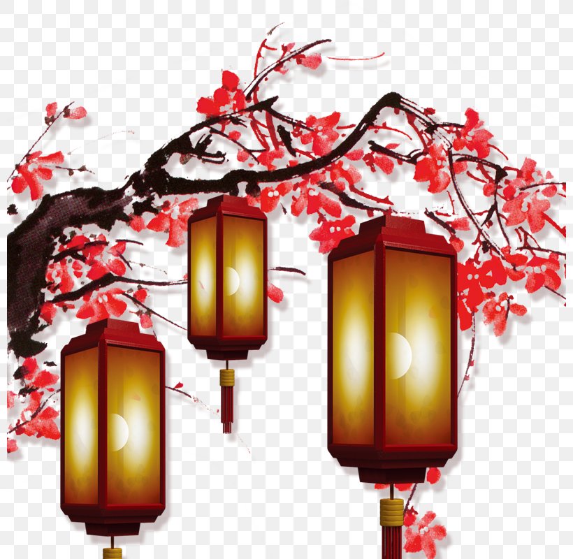 Chinese New Year Lantern, PNG, 800x800px, Chinese New Year, Branch, Christmas, Christmas Decoration, Christmas Ornament Download Free