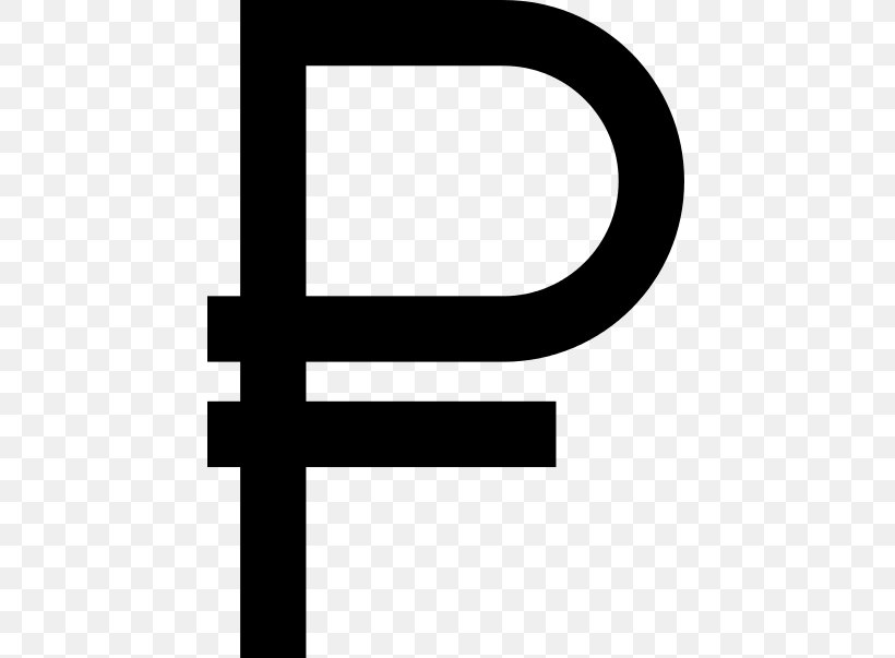 Russian Ruble Ruble Sign Currency Symbol, PNG, 440x603px, Russia, Area, Black, Black And White, Brand Download Free