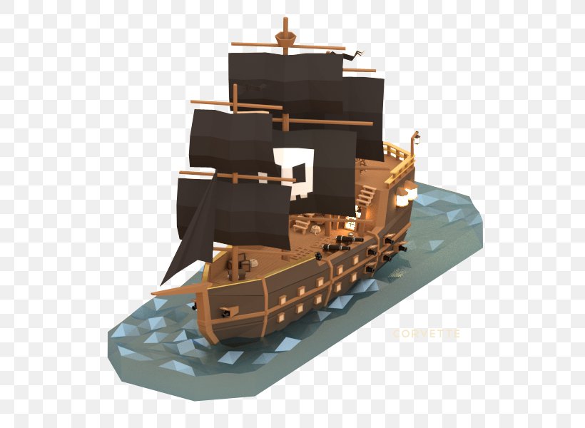 Ship Low Poly Piracy Art, PNG, 800x600px, 3d Computer Graphics, Ship, Art, Concept Art, Game Download Free