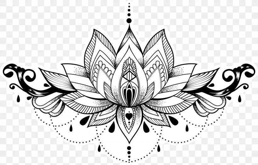 Abziehtattoo Nelumbo Nucifera Henna Drawing, PNG, 4293x2759px, Tattoo, Abziehtattoo, Artwork, Black And White, Blackandgray Download Free