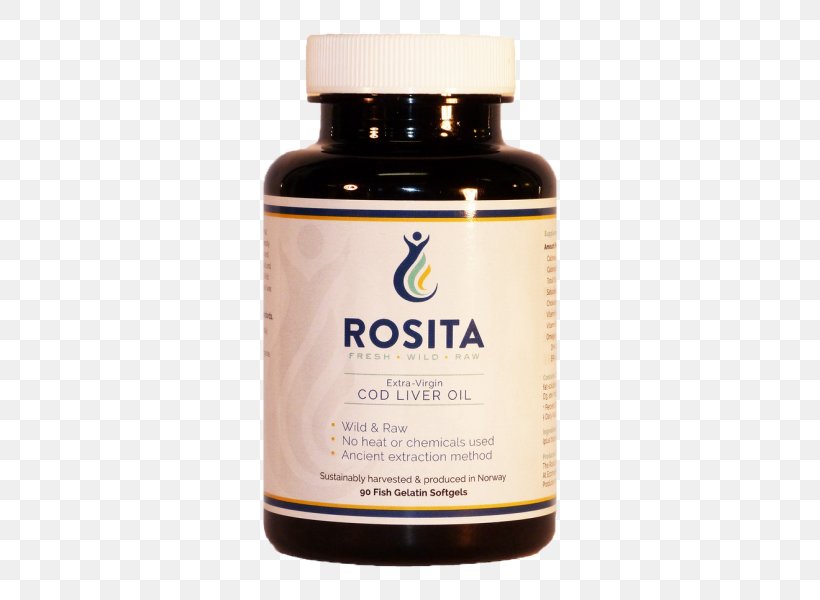 Dietary Supplement Rosita Extra Virgin Cod Liver Oil Softgel, PNG, 600x600px, Dietary Supplement, Atlantic Cod, Capsule, Cod, Cod Liver Oil Download Free