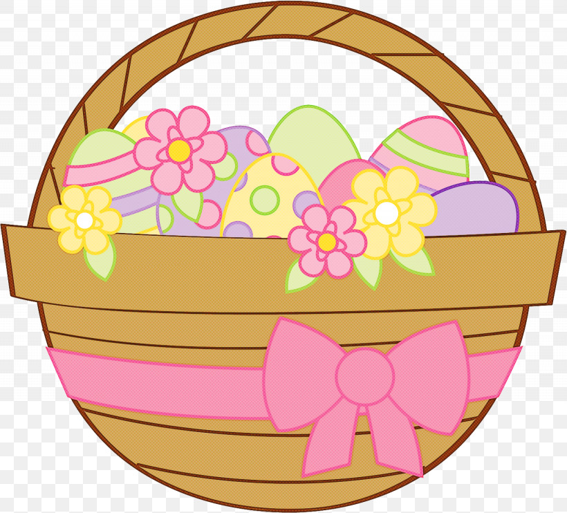 Easter Egg, PNG, 1435x1299px, Pink, Basket, Easter Egg, Gift Basket, Home Accessories Download Free