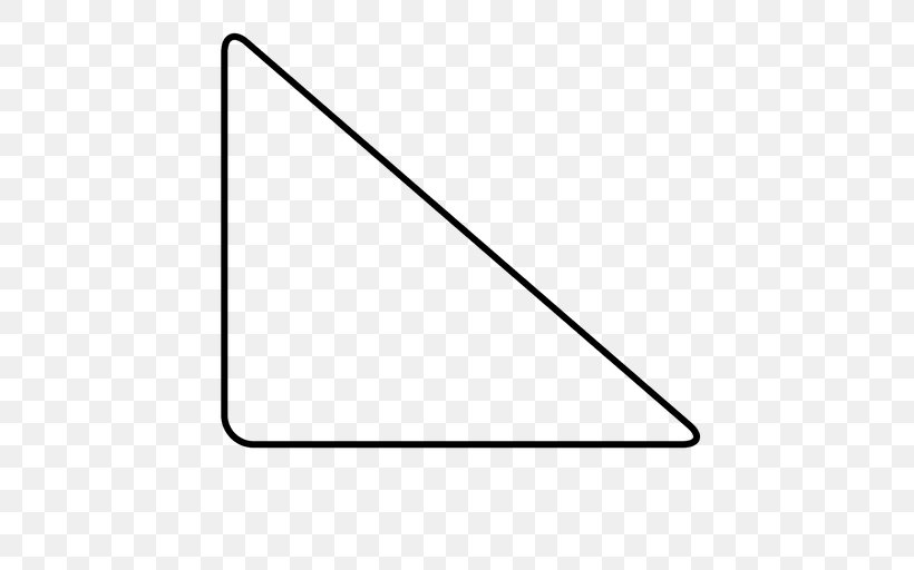 Right Triangle Equilateral Triangle Parallelogram, PNG, 512x512px, Triangle, Area, Black, Black And White, Equilateral Triangle Download Free
