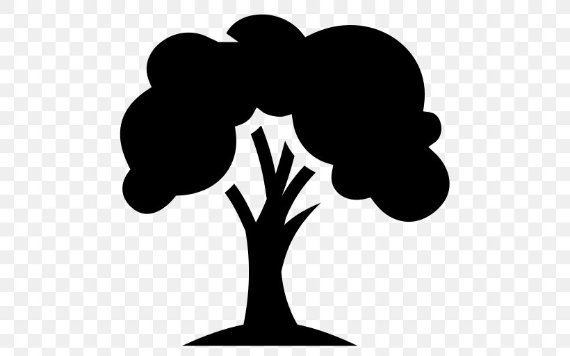 Silhouette Tree Line Art Clip Art, PNG, 512x512px, Silhouette, Artwork, Black And White, Branch, Cartoon Download Free