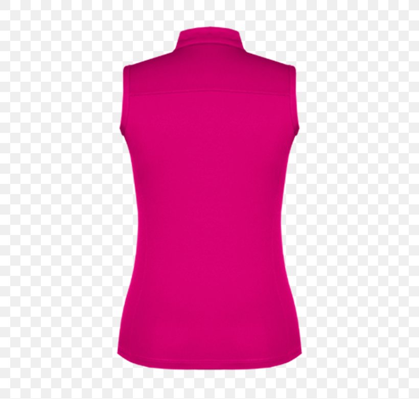 Sleeveless Shirt Shoulder Tennis Polo, PNG, 500x781px, Sleeve, Active Shirt, Clothing, Magenta, Neck Download Free