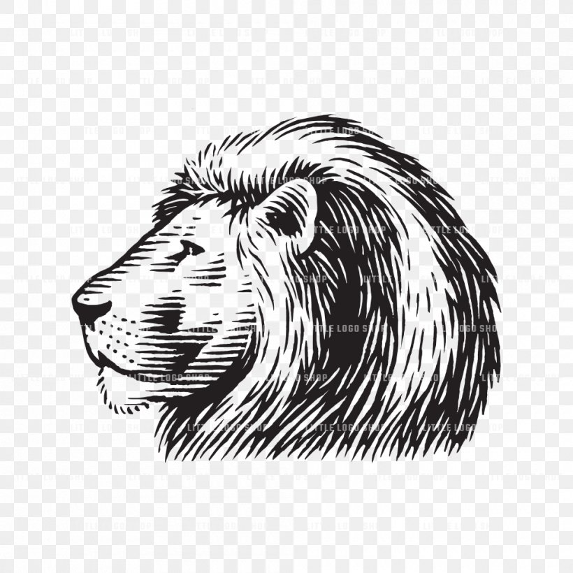 Lion Tiger Logo Wood Roar, PNG, 1000x1000px, Watercolor, Cartoon, Flower, Frame, Heart Download Free