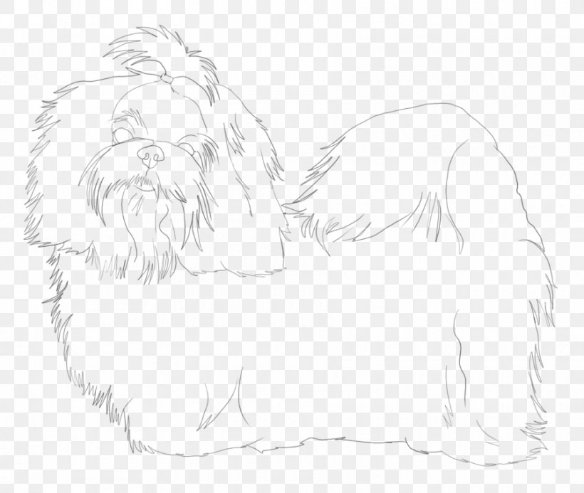 Maltese Dog Puppy Shih Tzu Companion Dog Dog Breed, PNG, 900x761px, Maltese Dog, Art, Artwork, Black And White, Breed Group Dog Download Free