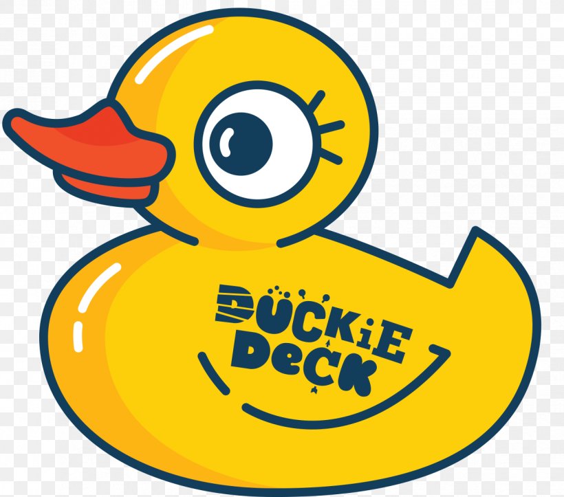 Akademia Duckie Deck Clip Art Product Text Messaging, PNG, 1236x1091px, Duck, Area, Artwork, Beak, Bird Download Free