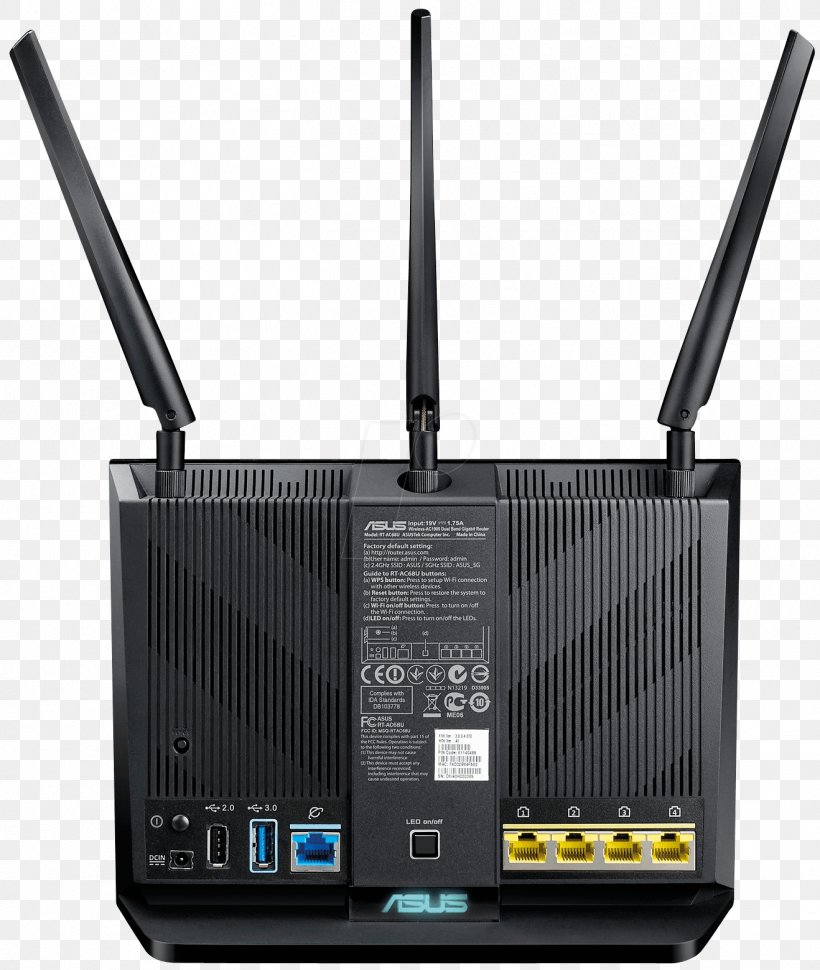 ASUS RT-AC68U Wireless Router IEEE 802.11ac ASUS RT-AC1900P, PNG, 1318x1560px, Asus Rtac68u, Asus, Asus Dslac68u, Asus Rtac66u, Asus Rtac1900p Download Free