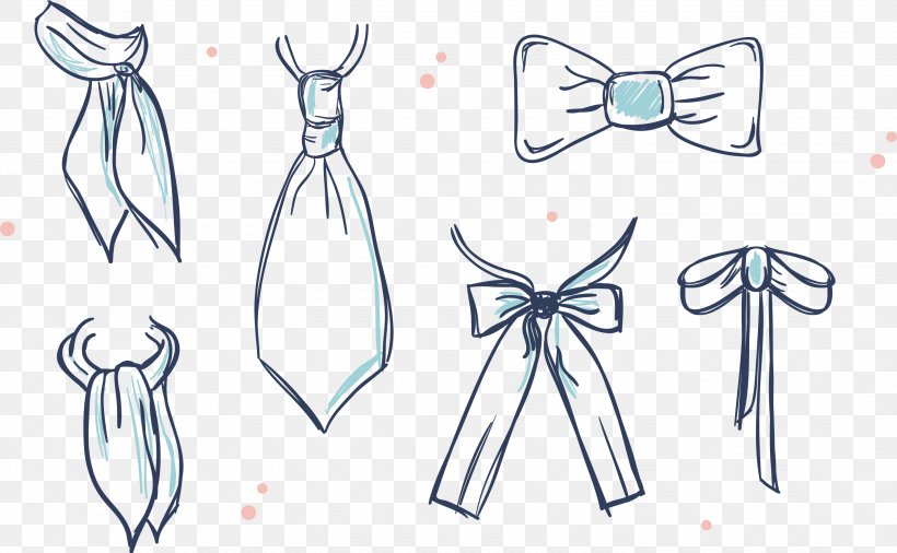 Bow Tie Euclidean Vector Necktie Illustration, PNG, 2898x1791px, Watercolor, Cartoon, Flower, Frame, Heart Download Free