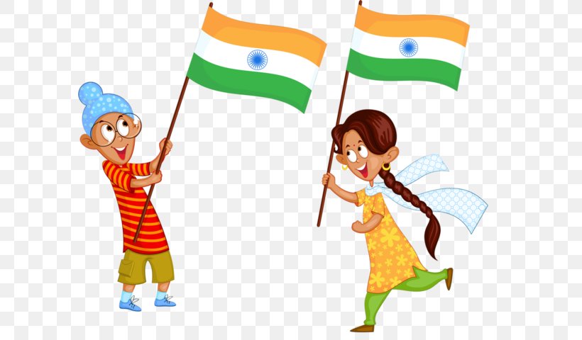 Flag Of India Indian Independence Movement Vector Graphics Clip Art, PNG, 600x480px, India, Art, Cartoon, Child, Fictional Character Download Free