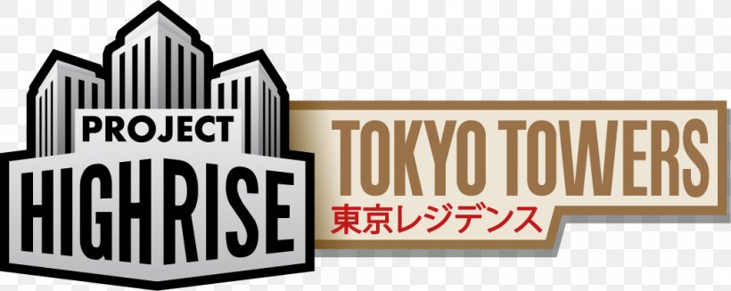 Project Highrise: Tokyo Towers Logo Brand, PNG, 1040x415px, Logo, Brand, Expansion Pack, Project Highrise, Signage Download Free