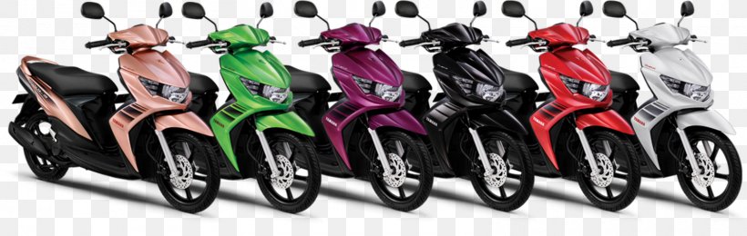 Scooter Yamaha Mio Honda Motorcycle PT. Yamaha Indonesia Motor Manufacturing, PNG, 1600x509px, Scooter, Automotive Design, Automotive Exterior, Bicycle, Bicycle Accessory Download Free