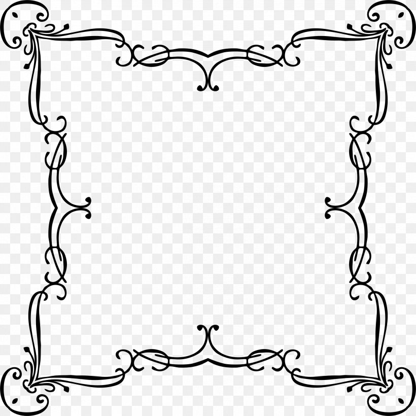 White Point Angle Picture Frames Clip Art, PNG, 2332x2332px, White, Area, Black And White, Line Art, Monochrome Download Free