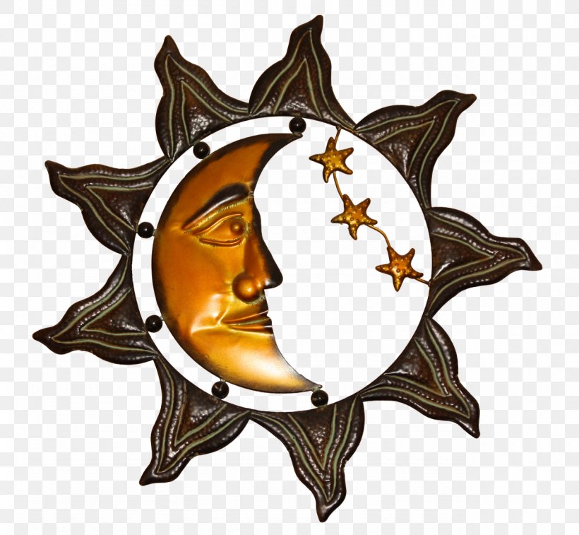 Sun And Moon Metal Ornament, PNG, 1280x1182px, Wall, Art, Building, Decorative Arts, Illustration Download Free