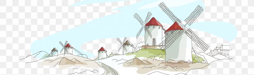 Wind Farm Windmill Illustration, PNG, 1920x567px, Wind Farm, Advertising, Animation, Architecture, Brand Download Free