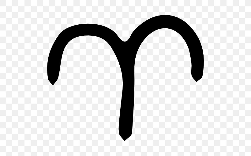 Astrological Sign Symbol Astrology Aries Zodiac, PNG, 512x512px, Astrological Sign, Aries, Astrological Symbols, Astrology, Black And White Download Free