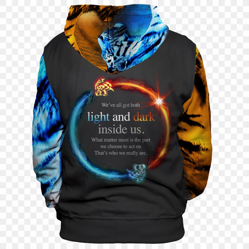 Hoodie Yin And Yang Clothing Light Unisex, PNG, 1000x1000px, Hoodie, Brand, Clothing, Com, Diplomatic Mission Download Free