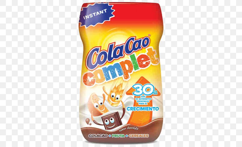 Cola Cao Breakfast Nocilla Milkshake Cocoa Solids, PNG, 500x500px, Cola Cao, Breakfast, Breakfast Cereal, Cacao Tree, Chocolate Download Free