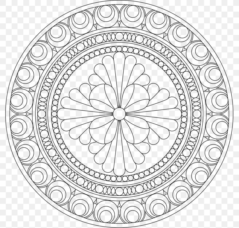 Mandala Coloring Book Adult, PNG, 783x783px, Mandala, Adult, Area, Art, Black And White Download Free