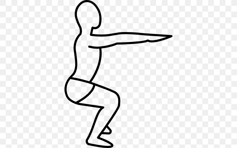 Squat Drawing Pilates Physical Fitness Clip Art, PNG, 512x512px, Squat