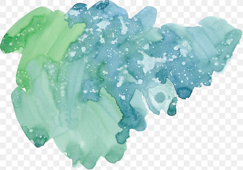 Watercolor Painting Green Ink, PNG, 2048x1430px, Watercolor Painting, Aqua, Blue, Crystal, Green Download Free