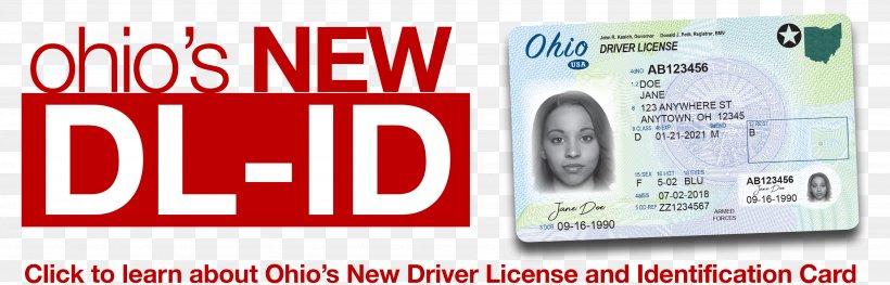 Chambersburg State Of Ohio BMV Deputy Registrar License Agency Driver's License Identity Document Department Of Motor Vehicles, PNG, 3483x1118px, Chambersburg, Brand, Department Of Motor Vehicles, Driving, Identity Document Download Free