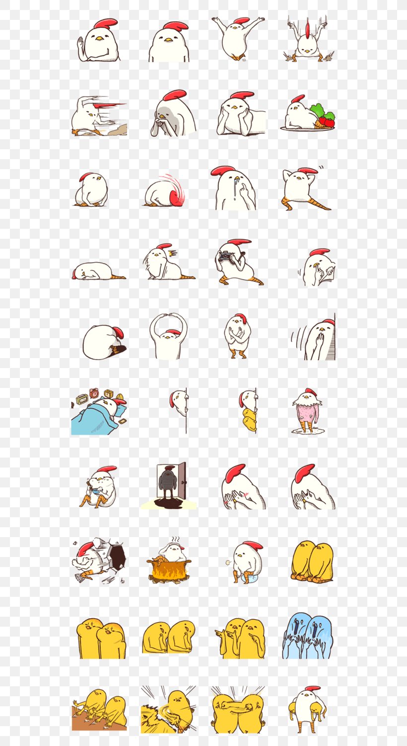 Chicken Drawing Sticker, PNG, 562x1500px, Chicken, Art, Bird, Cartoon, Character Download Free
