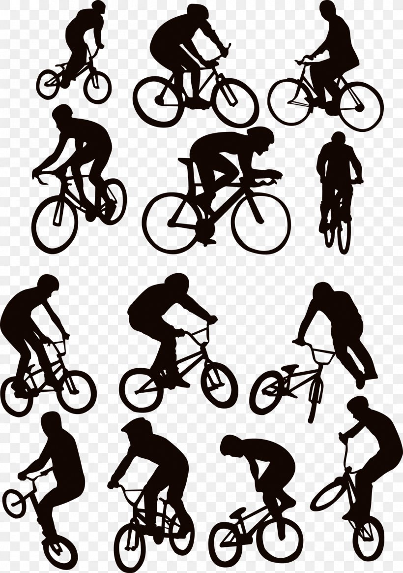 Cycling Silhouette Sport, PNG, 1300x1846px, Cycling, Art, Bicycle, Black And White, Bmx Download Free