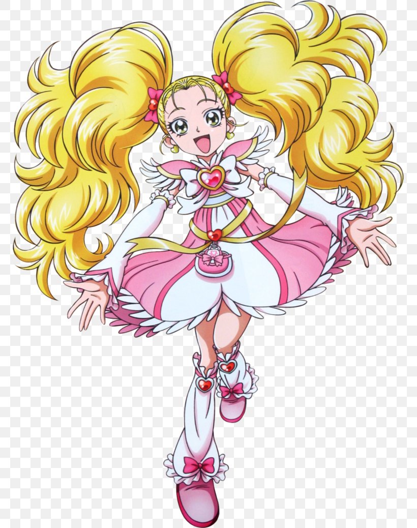 Hikari Kujo Honoka Yukishiro Nagisa Misumi Pretty Cure Toei Animation, PNG, 769x1038px, Watercolor, Cartoon, Flower, Frame, Heart Download Free