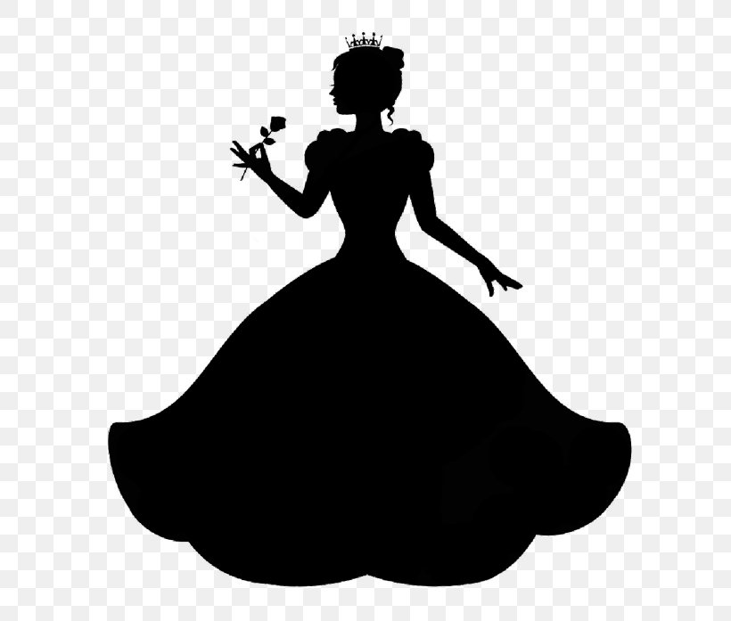 Princess Silhouette Royalty-free, PNG, 700x697px, Princess, Art, Black, Black And White, Cartoon Download Free