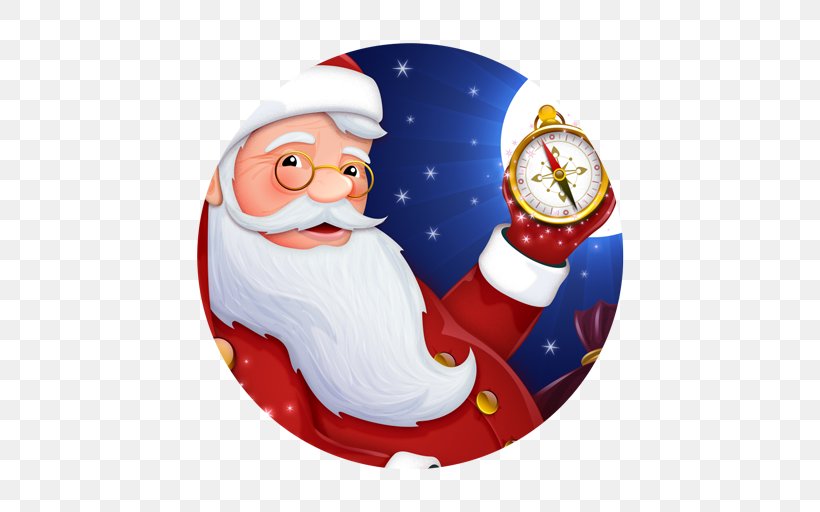 Santa Claus NORAD Tracks Santa North Pole Google Santa Tracker Christmas, PNG, 512x512px, Santa Claus, Android, App Store, Christmas, Christmas Decoration Download Free