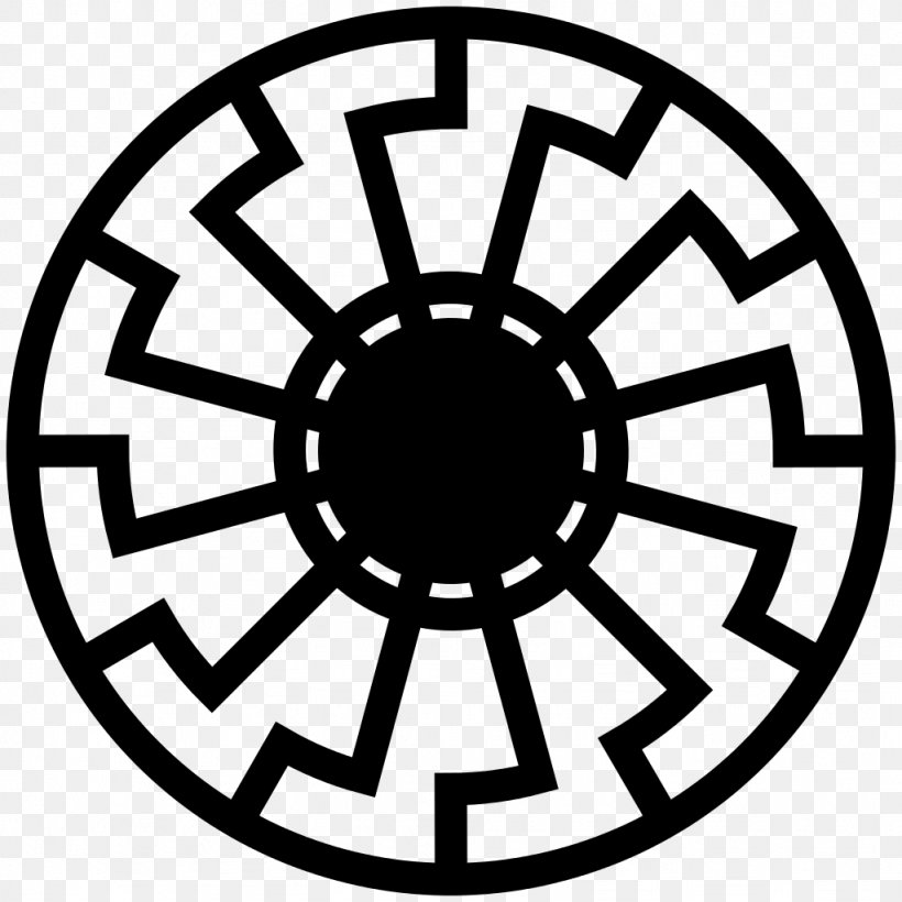Black Sun Wewelsburg Solar Symbol Clip Art, PNG, 1024x1024px, Black Sun, Area, Bicycle Wheel, Black And White, Cross Download Free