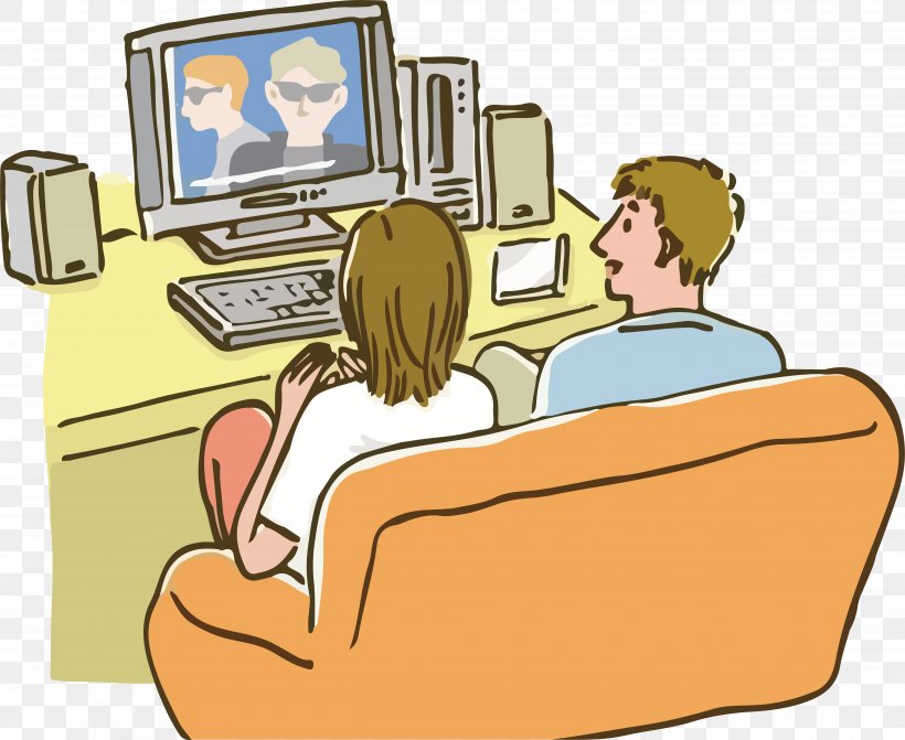 Cartoon Television Clip Art, PNG, 5217x4273px, Cartoon, Cinema, Communication, Computer, Computer Monitor Download Free