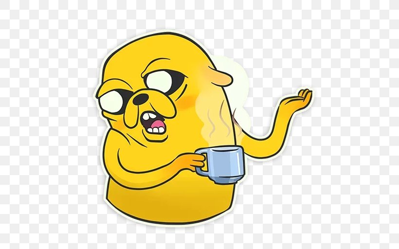 Jake The Dog Sticker Text Web Browser Clip Art, PNG, 512x512px, Jake The Dog, Area, Dog, Emoticon, Happiness Download Free