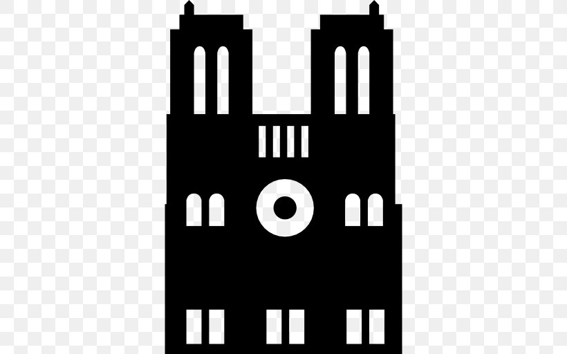 Notre-Dame De Paris Monument, PNG, 512x512px, Notredame De Paris, Black, Black And White, Brand, Cathedral Download Free
