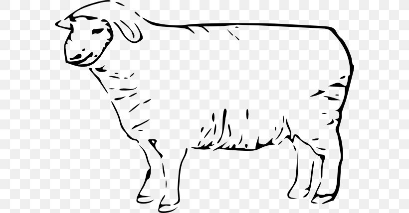 Sheep Clip Art, PNG, 600x428px, Sheep, Area, Big Cats, Black, Black And White Download Free