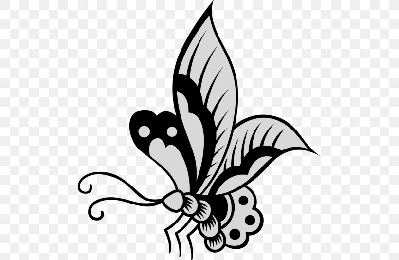Betterfly Ornament, PNG, 500x534px, Butterfly, Blackandwhite, Botany, Coloring Book, Fictional Character Download Free