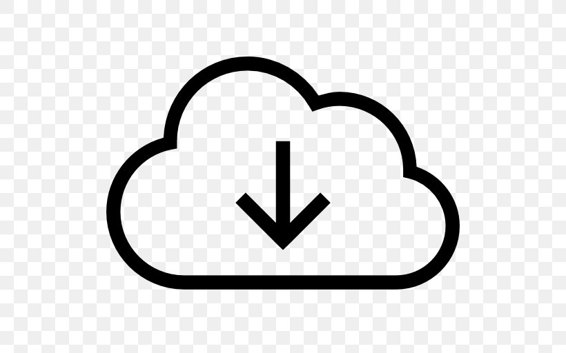 Cloud Computing Cloud Storage Download Internet, PNG, 512x512px, Cloud Computing, Area, Black, Black And White, Cloud Storage Download Free