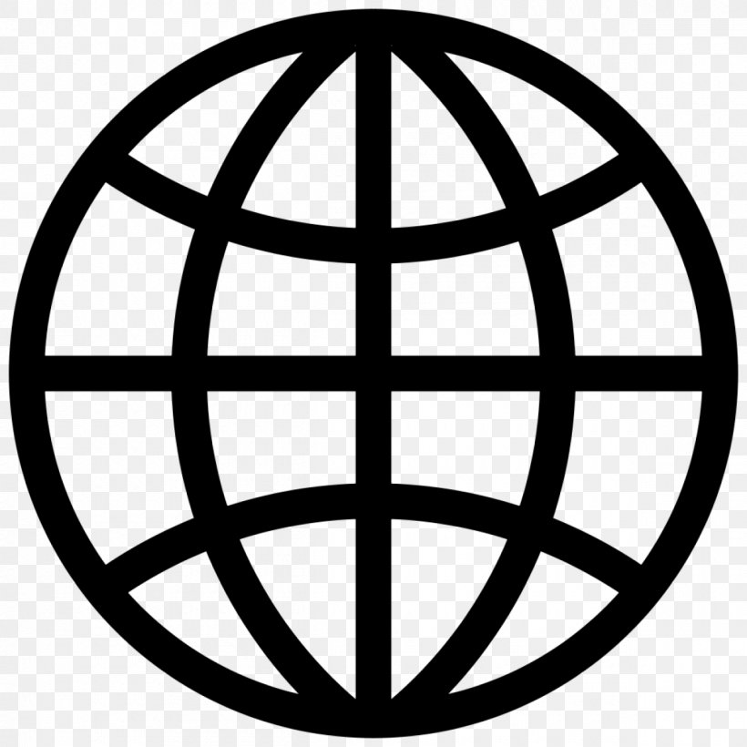 Globe World, PNG, 1200x1200px, Globe, Area, Black And White, Map, Symbol Download Free